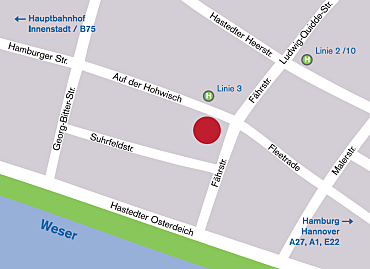 Karte Standort Schulmuseum Bremen