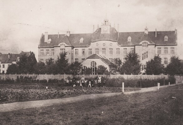 Die Hohwisch-Schule von der F&auml;hrstra&szlig;e aus