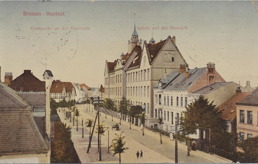 Die neue Schule auf der Hohwisch, um 1905