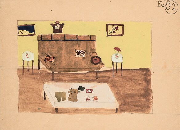 Der Gabentisch mit Uniformteilen für das Deutsche Jungvolk